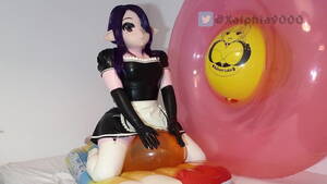 Balloon Porn Anime Babe - Rubber Maid Xelphie Rides a Lewd Balloon | xHamster