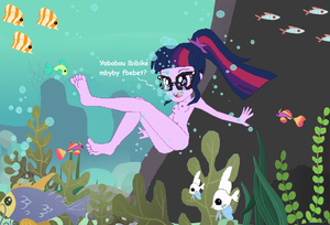 Mlp Porn Underwater - 1707974 - questionable, artist:charliexe-edits, artist:php43, edit,  sci-twi, twilight sparkle, fish, equestria girls, g4, 1000 hours in ms  paint, aquaphilia, ass, barefoot, blowing bubbles, breasts, bubble, butt,  feet, female, fetish, foot fetish ...