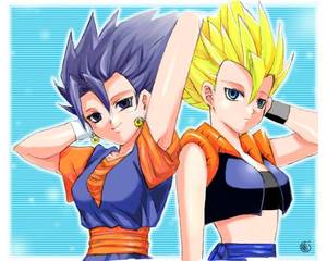 Dragon Ball Z Female Saiyan Porn - Super Vegeto and Gogeta_Fan art.