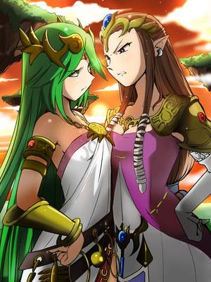 lady palutena naked beach - 4 - Zelda and Palutena - Zelda may be a princess but Palutena is a goddess.
