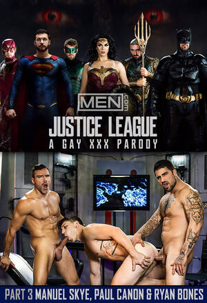 Justice League Gay Porn - Men.com: Manuel Skye and Ryan Bones tag team Paul Canon in \