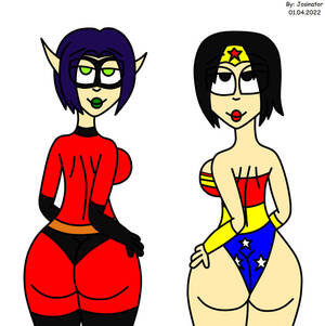 3d Superheroines Deviantart Sexy - Sexy Superheroines by JosinatorArts on DeviantArt