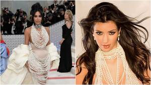 huge shemale kim kardashian - Met Gala 2023: Kim Kardashian wears pearl naked dress inspired by Playboy  shoot | Fashion Trends - Hindustan Times
