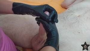 latex glove sex on penis - Cock Massage in Black Latex Gloves makes him Cum 4 Times - Pornhub.com