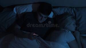 husband sleeping - Cheating Husband Phone Bed Sleeping Wife Night Stock Footage - Video of  affair, couple: 211255216
