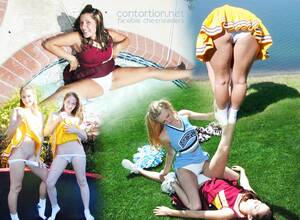 Cheerleader Whore Porn - Flexible cheerleader girls turn into the dirtiest whores