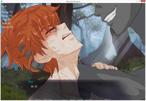 Gay Anime Porn Redhead - Hunky cartoon redhead knight Roy sucking his new master