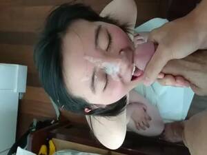 asian suck facial - Good Sucking Asian Gets Thick Facial Porn Video