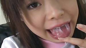 cute japanese swallow - Cum swallow in the bedroom with cute Japanese teen Hinata Seto