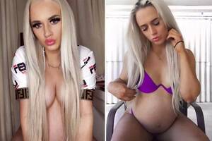 Got Pregnant From Porn - Pregnant porn star branded 'sick' for promising fans 'naughty' birth video  - Daily Star