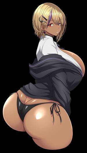 ganguro huge breasts - Hentai Booru - Image 2463: 1girl ass breasts dark_skin ganguro highres  huge_ass huge_breasts kloah solo - Anime and Hentai pictures