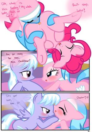 mlp lesbian pussy - ... comic, comic:the usual, cunnilingus, explicit, lesbian, lotus blossom,  pinkie pie - Derpibooru - My Little Pony: Friendship is Magic Imageboard