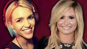 Blonde Lesbian Demi Lovato - 