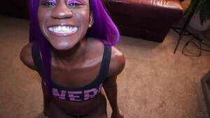 ebony gf cum mouth - Hot Ebony Teen Lets Me Cum In Her Mouth and Plays with my cum - XNXX.COM