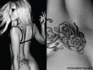 Lady Gaga Big Ass - Lady Gaga's Tattoos & Meanings | Steal Her Style