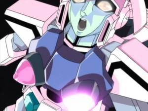 fanservice anime - Yes, she's a robot, and she's flashing us her bits