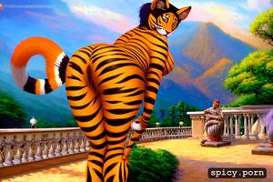 Furry Indian Porn - Image of furry, striped tail, gigantic breasts, indian milf, tigress -  spicy.porn