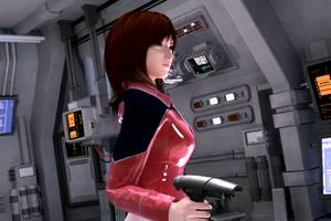 cute girls fucked by monsters - In spaceship monster escaped from the cage and its tentacles fucks girl  pilot