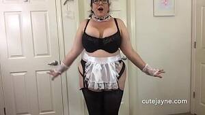 Chubby Bbw Maid - Sexy Busty BBW French Maid Cleans up Then Gets Messy - XNXX.COM