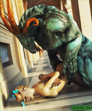 Goat Demon Porn 3d - Huge cgi green demon - 3D cgi porn blog