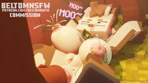 Minecraft Porn Cum Dripping - Minecraft Sex Art - Cum Drip, Barn, Cow Ears, Bodily Fluids, Big Penis -  Valorant Porn Gallery