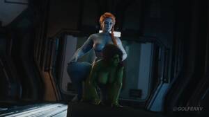 Guardians Of The Galaxy Porn - Futa Lady Hellbender x Gamora Marvel's Guardians of the Galaxy Game -  Pornhub.com