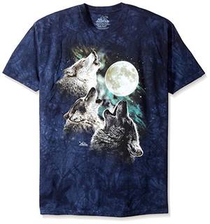 amazonian indians sex free porn - The Mountain Men's Three Wolf Moon Short Sleeve Tee, Blue, Small