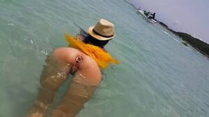 no panties public - Up Yellow Dress NO PANTIES in Public # Bull Plug flash at the Beach - Free  Porn Videos - YouPorn