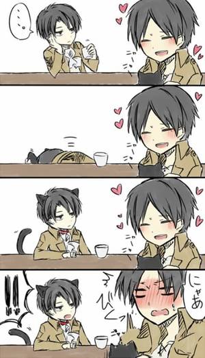 Attack On Titan Guy Porn - Shingeki no Kyojin / Attack on Titan - Cat ErenxLevi