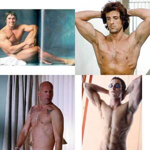 Arnold Schwarzenegger Sylvester Stallone Porn - Arnold Schwarzenegger, Sylvester Stallone, Bruce Willis, Christian Bale and  other Hollywood action icons who went fully nude on screen