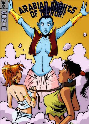 Arab Cartoon Porn - Arabian Nights of Terror- Genie - Porn Cartoon Comics