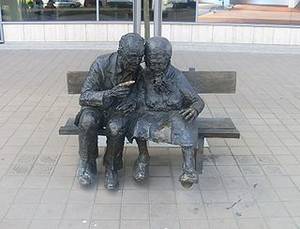 Minecraft Sex Statues Porn - Bronze sculpture of an elderly Kashubian married couple located in  Kaszubski square, Gdynia, Poland, which commemorates their monogamous  fidelity, ...