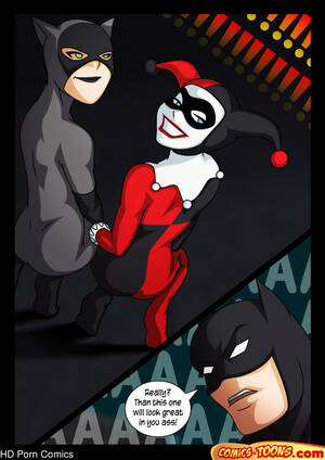 Batman And Catwoman Porn Queen Healey - Batman, Catwoman & Harley Quinn comic porn | HD Porn Comics