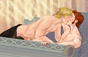 Frozen Christoff Gay Porn - afterdarkism: â€œ another thing for Porn Battle XV - Hans/Kristoff, for the  prompt sleigh (and because I desperately wanted to draw some hansoff :DDD) â€