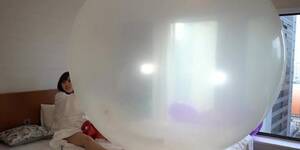 japanese anal balloon porn - Japanese Girl Inside a Giant Balloon - Tnaflix.com