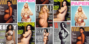 Famous Pregnant Porn - A History Of Naked, Pregnant Celebrities On Magazine Covers