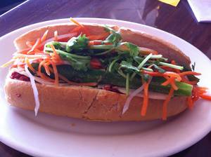 Food Porn Asian - Best Banh Mi I've ever had (thanks for the advice Farinaz)! And it  definitely didn't brake the bank, under 5 dollars, you really can't beat  that.