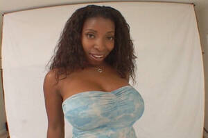Ebony Pornstar Vanessa Blue - Big-titted ebony pornstar beauty Vanessa Blue in a hot dress