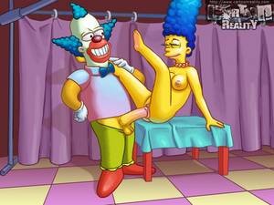 Clown Anime Porn - Marge sucks Homer's big cock and gets fucked by randy clown Krusty -  CartoonTube.XXX