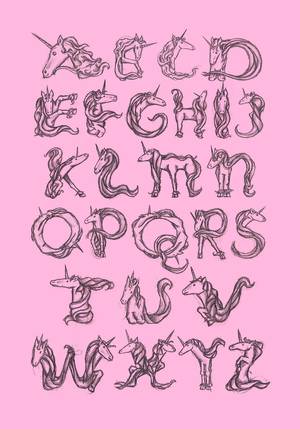 Magical Unicorn Porn - Unicorn letters and font - unicorns Photo