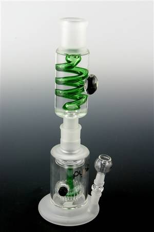 Best Shower Head Porn - Pyrology Double Shower Head Perc Base and Coil Top - Includes Slide Set