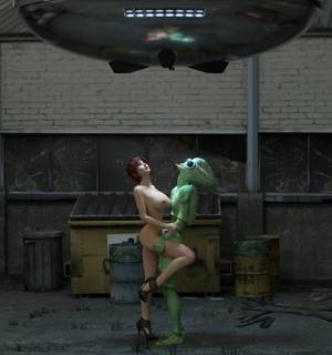 3d alien sex abduction - Alien Sex Games - girls getting their pussies explored by aliens