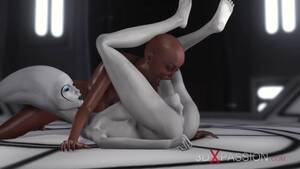 3d Alien Fuck Porn - 3d Alien Dickgirl Fucks A Hot Ebony In The Space Station Porn Video