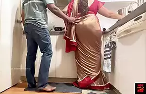 housewife pussy indian sari lifting - Indian Couple Romance in the Kitchen - Saree Sex - Saree lifted up and Ass  Spanked | xHamster