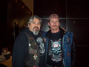 Gina Baca In Porn - BACA founder, Chief, posing for photo with Maryland member. Food Porn MarylandBikersTreats