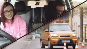 Manual Porn - Porn Stars learn to drive manual (SFW)