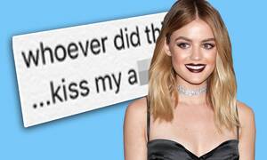 Lucy Hale Porn - Pretty Little Liars' Lucy Hale responds to 'ridiculous' nude photo leak |  Daily Mail Online