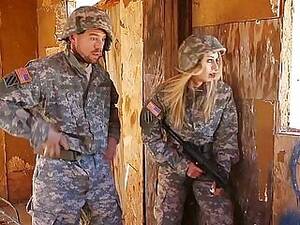 Army Uniform Porn Blonde - Hot blonde in military uniform gets fucked hard in the anus with her guys  way - xxxvideo