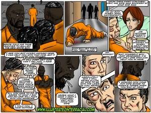 Cartoon Jail Porn - Prison Story- illustrated interracial - Porn Cartoon Comics