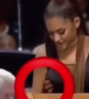 Ariana Grande Ass Porn Gif - Ariana Grande being sexually assaulted at Aretha Franklin's funeral : r/gifs